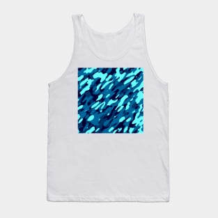 Blue Turquoise Camouflage Tank Top